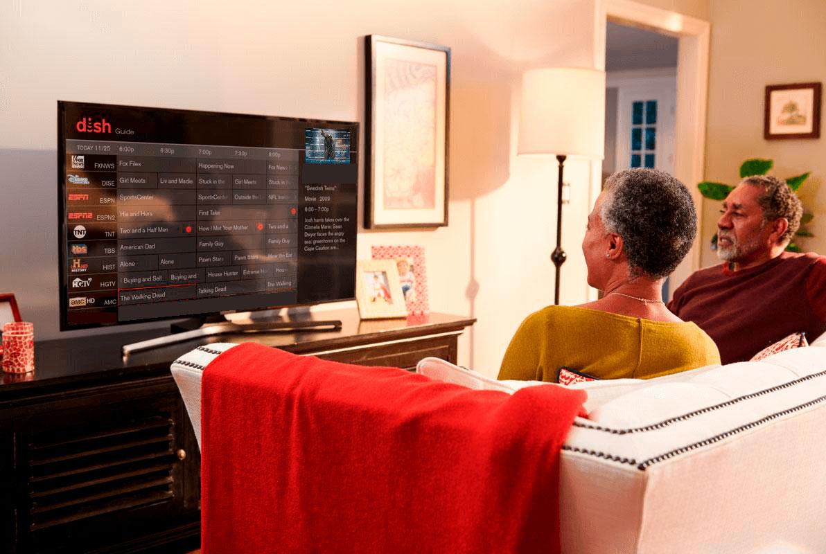 People viewing DISH TV interface